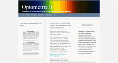 Desktop Screenshot of optometria.it